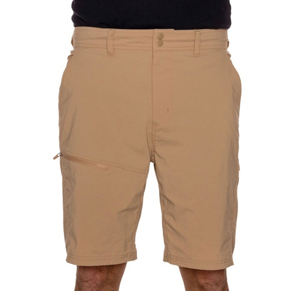 Reel Life Short Men XXL Tan Riptide 40” Waist NEW Stretch Water Resistant Pocket - Picture 1 of 5
